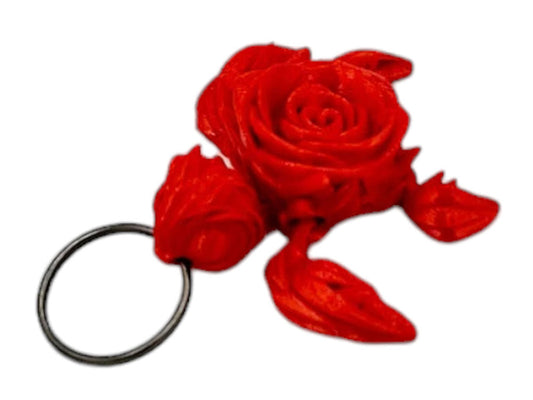 Rose Turtle Key Chain